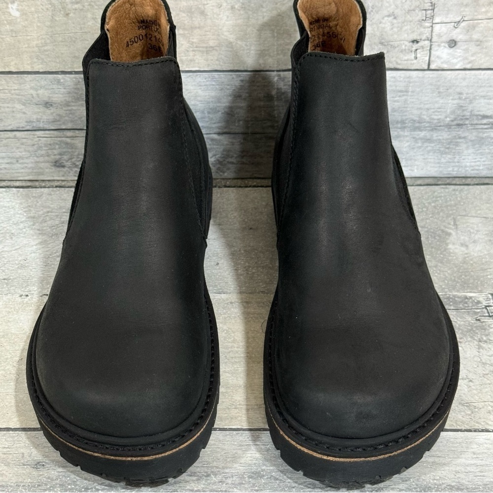 BIRKENSTOCK Stalon Nubuck Leather Chelsea Boot - Black - Sz - 5-5.5 .US / 36 .EU - Picture 3 of 9